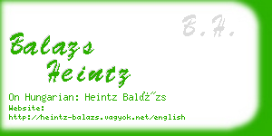 balazs heintz business card